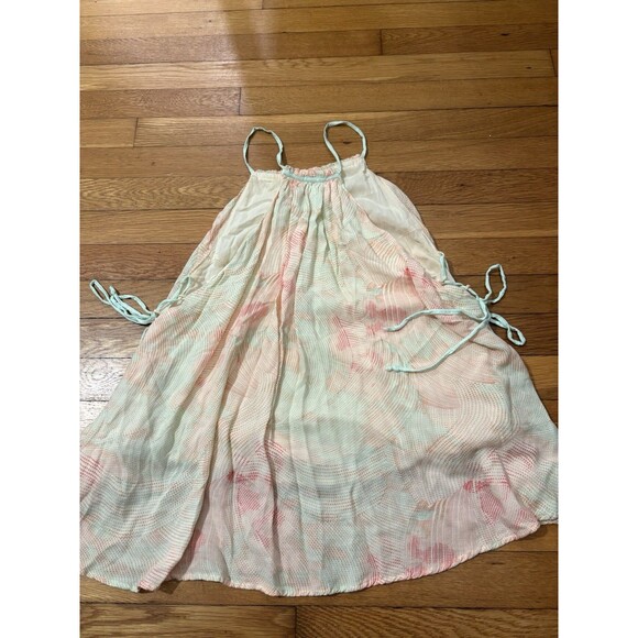 Free People Size L Season in the Sun Printed Lace-Up Tank Top Multicolor - Picture 3 of 6